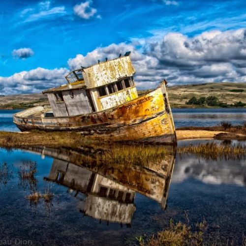 The famous boat of Point Reyes - which is now in a pretty bad shape since this photo was taken.