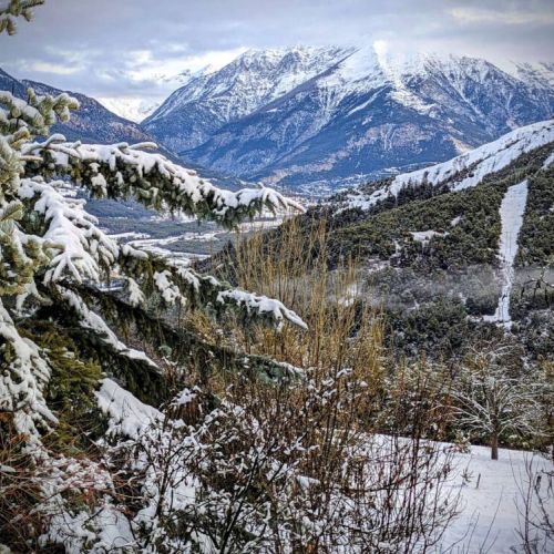 Winter view of the Ubaye Valley