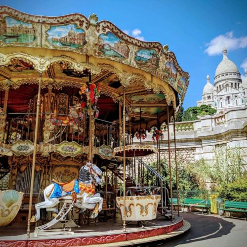 Montmartre Kids activities and sightseeing at Le Sacré Coeur, about 10 minutes away from the apartment.