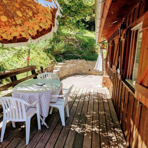 Outside deck