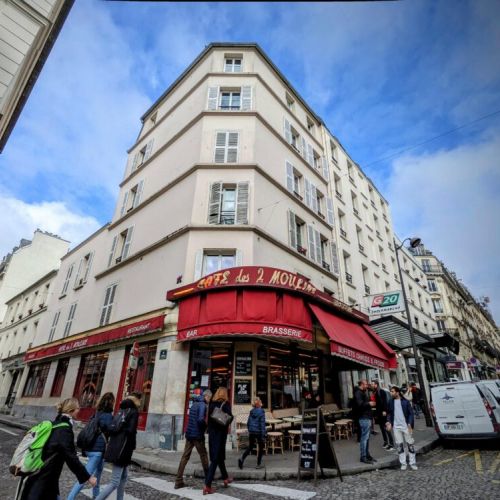 Le Café des 2 Moulins, which is featured in the movie "Amélie".