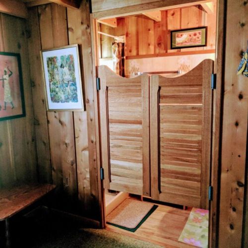 Entry to the master bathroom