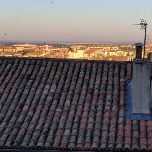 Beautiful view over the roofs